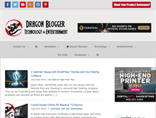 Tablet Screenshot of dragonblogger.com
